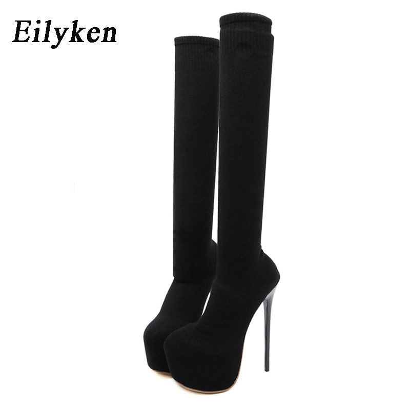 Eilyken 17 CM Platform Topuklu - Knee High Sock Women incelemesi ve fiyatı