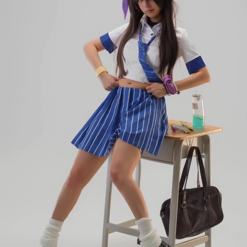 Naga Cosplay Kostüm JK Üniform - Knee High Sock Women incelemesi ve fiyatı